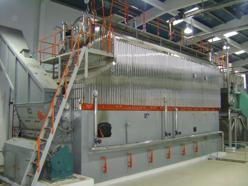 Nồi hơi đốt than ống nước dạng E